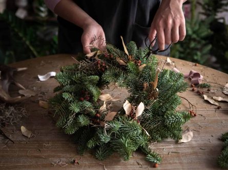 Natural Christmas Wreath Workshop with a two-course lunch December 4th-thumbnail