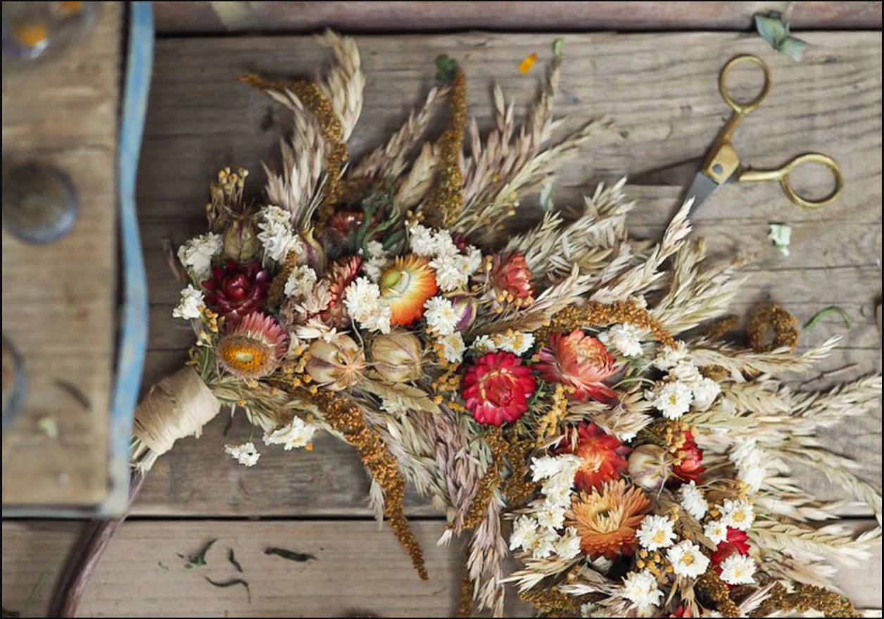 Dried Flower Wreath Workshop with Afternoon Tea